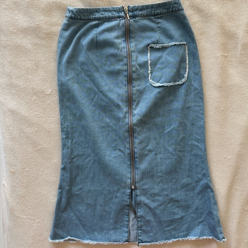 NICHOLAS Light Blue Denim Skirt‎